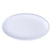 White Ceramic Oval Thick Edge Fish Plate