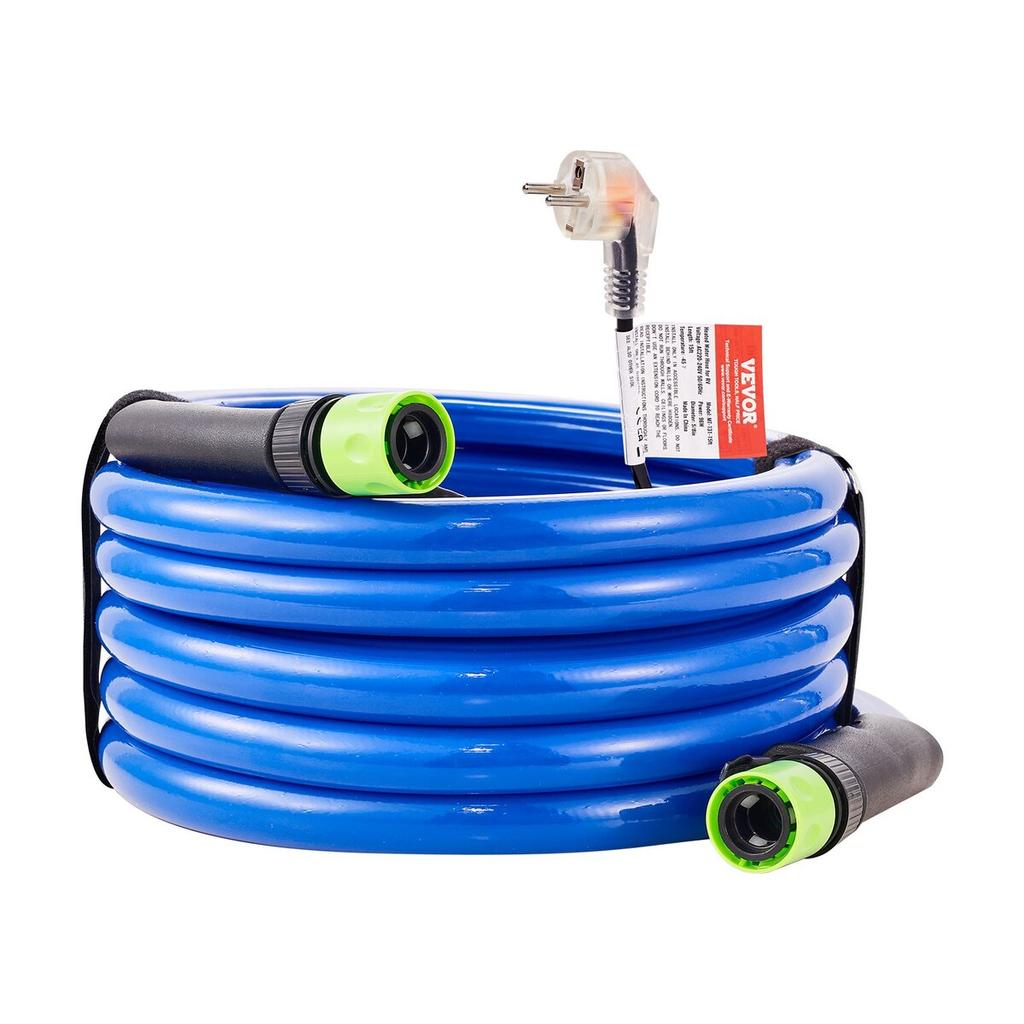 15ft Heated Water Hose for RV -45℉ Antifreeze Heated Drinking Water Hose
