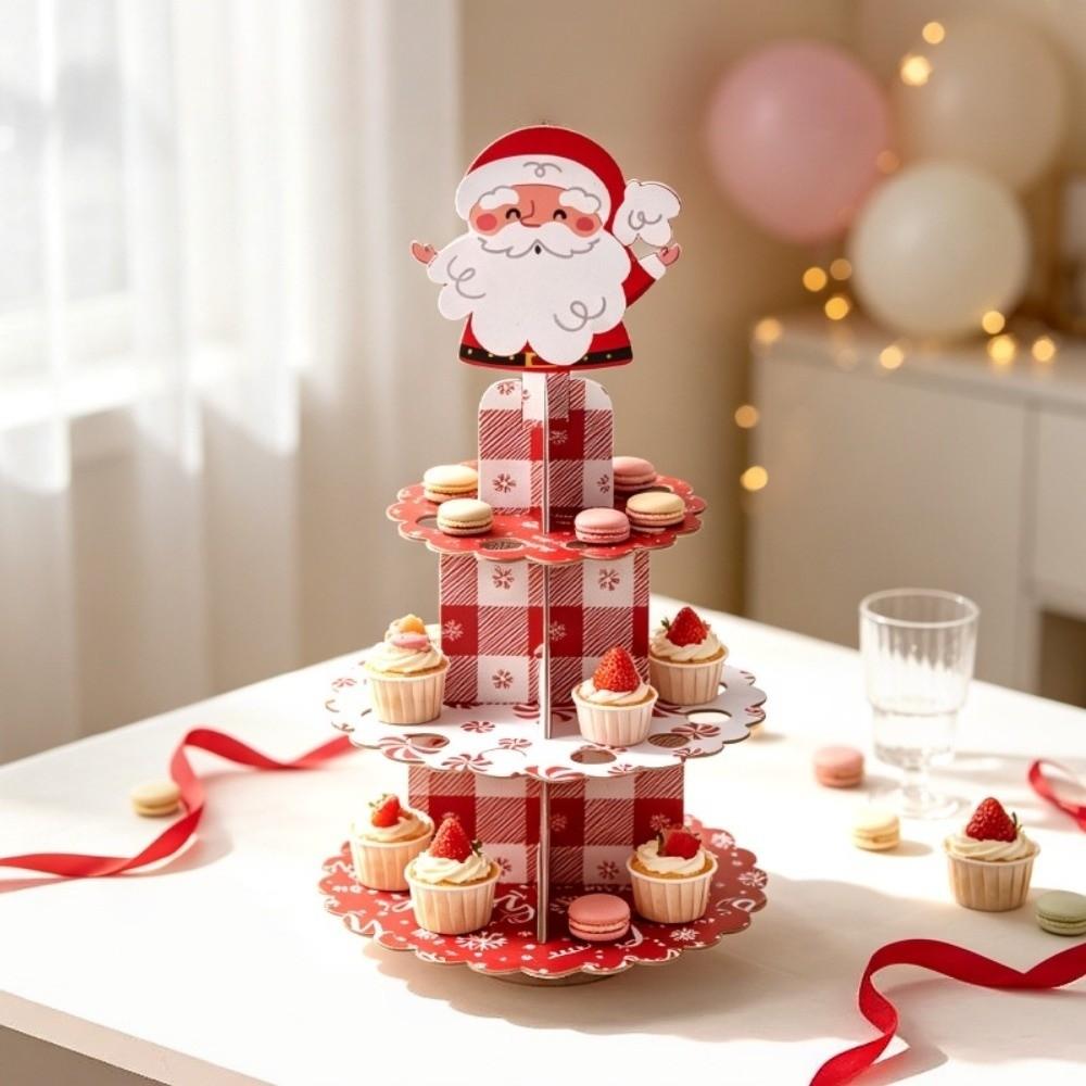 Round Dessert Display Holder Detachable Design Cake Display Rack Christmas Party Supplies