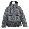 Moncler 2021 ELEUSINE Lamé Tweed Fringe Design Hooded Jacket Jacket 0 Black X whiteUsed