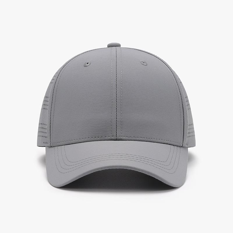

Summer New Solid Baseball Cap Women Men Hats Sunscreen Baseball Hats Cotton Outdoor Sport Running Visor Casual Cap With Pores сірий