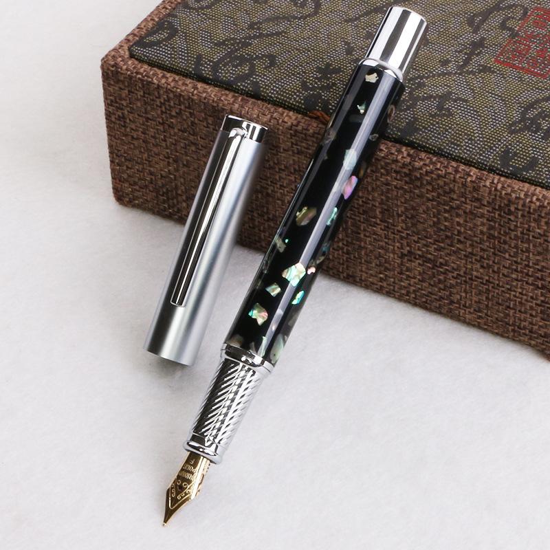 High-End Signature Pen Shell Pen Holder Gift Pen Creative Shell Engraving Ballpoint Pen Business Gift Pen Set Excellent