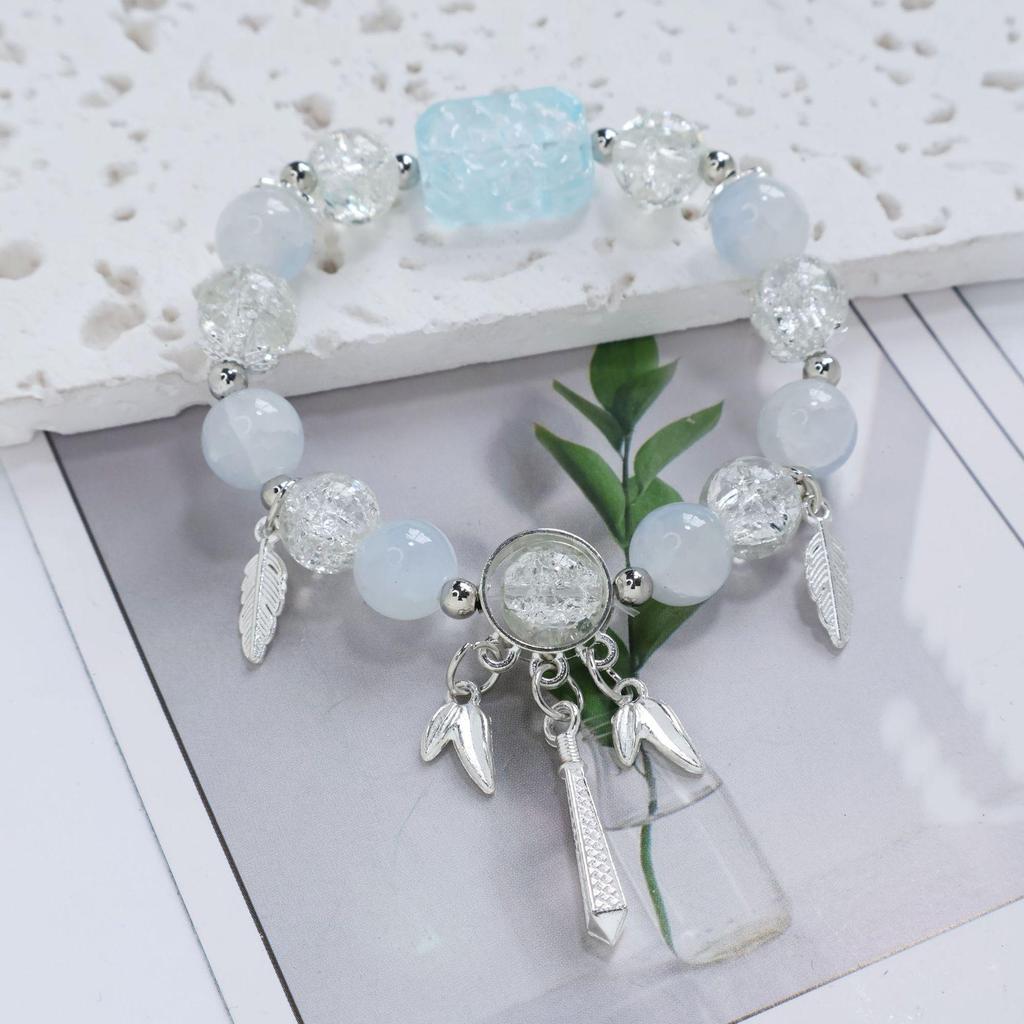 Mori Style Mermaid Crystal Bracelet – Versatile Niche Design for Women, Ideal for Students and Best Friends