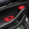 For Mazda 3 BP M3 Axela      2024 2025 Top Suede Trim LHD RHD Sticker Car Window Lift Panel Interior