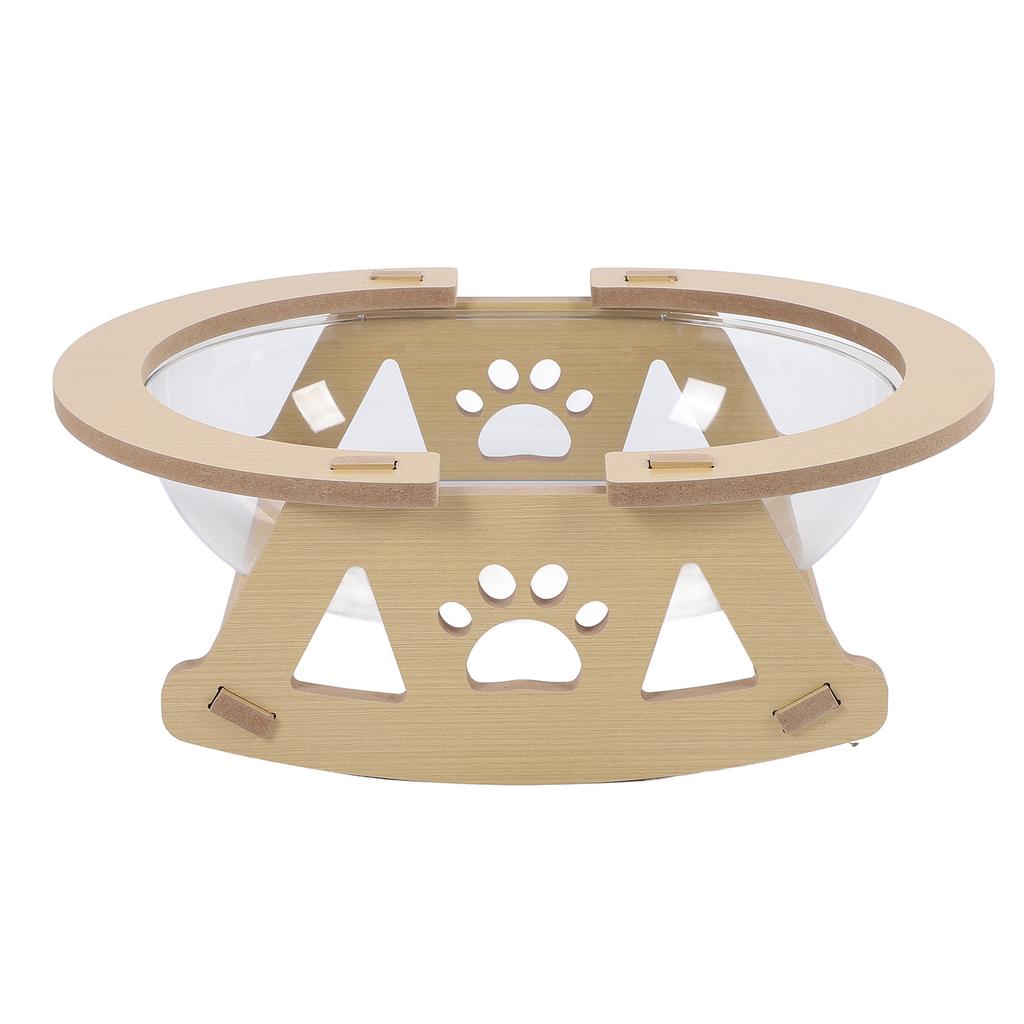 Transparent Cat Bed Spacious Stable Structure Stylish Look Clear Cat Hammock for Sleeping Playing Lounging
