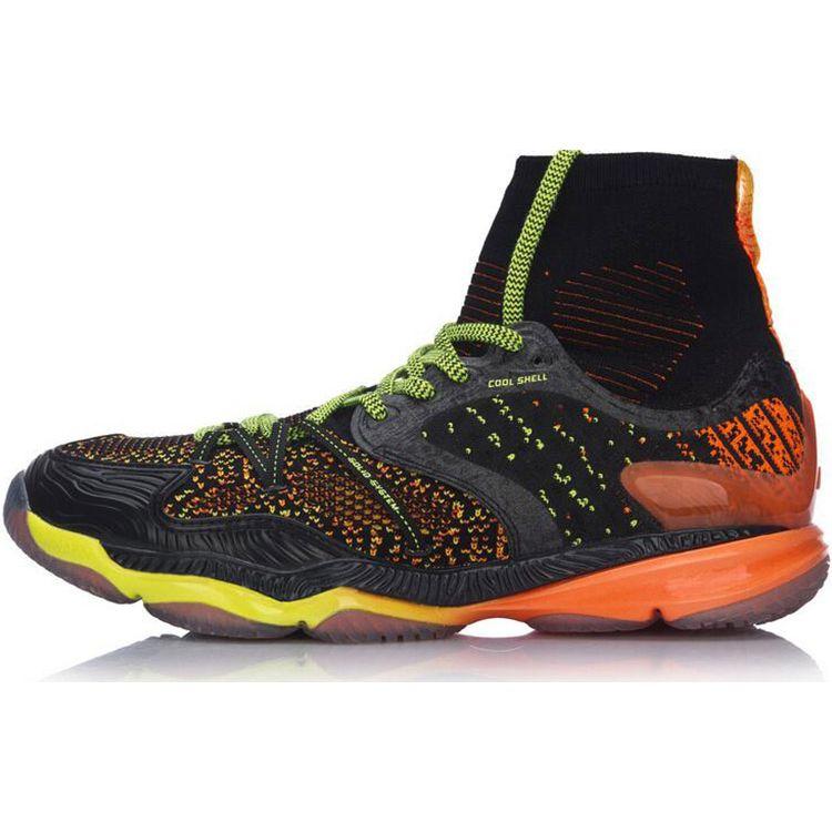 

Li Ning Ranger Chameleon Резиновые Удобные Универсальные Нескользящие Легкие Высокие Кроссовки для Бадминтона Унисекс Черные AYAM009-2 41