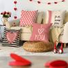 4Pcs Valentine'S Day Pillow Cover, Valentine'S Day, Wedding Anniversary Wedding Sofa Decoration Love Cushion Cover