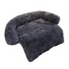 Dog Furniture Protector with Bolster Washable Calming Soft Plush Cover for Sofa