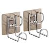 2Pcs Heavy-Duty Zinc Alloy Basin Hooks – Adhesive Multifunctional Hanger!No-Drill Storage for Kitchen/Bathroom Towels&Washbasins