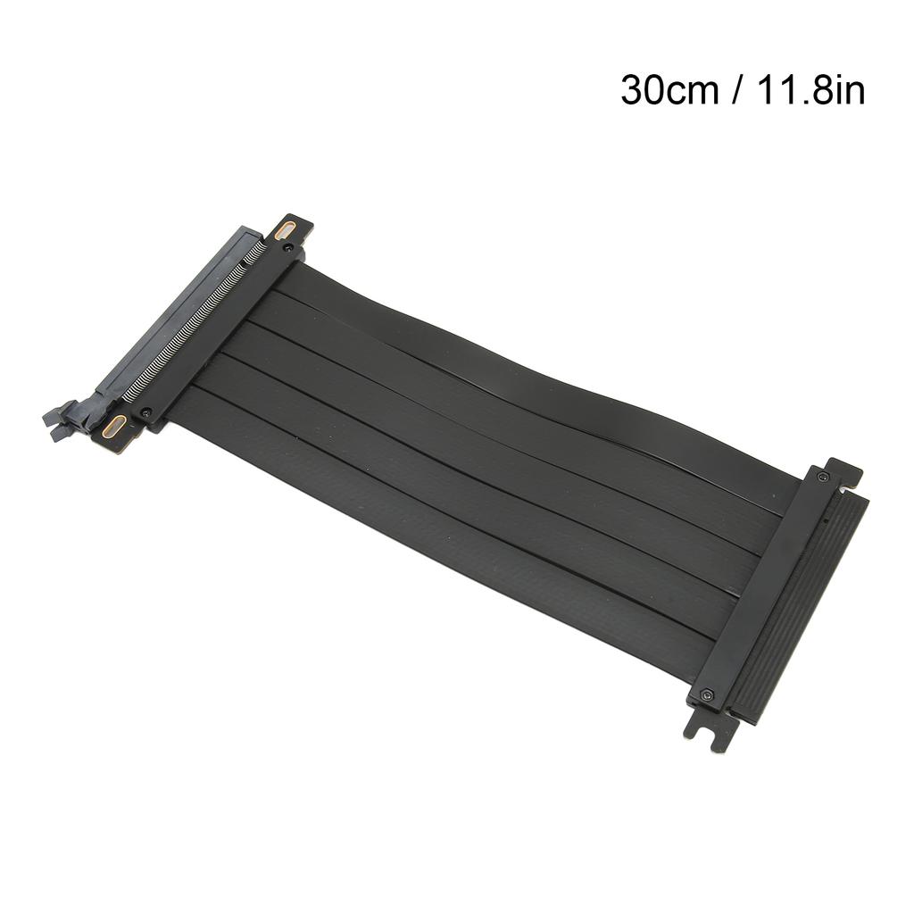 PCIE 4.0 X16 Extender Right Angle 128Gbps Anti Interference Plug and Play GPU Extension Cable for Graphic Card