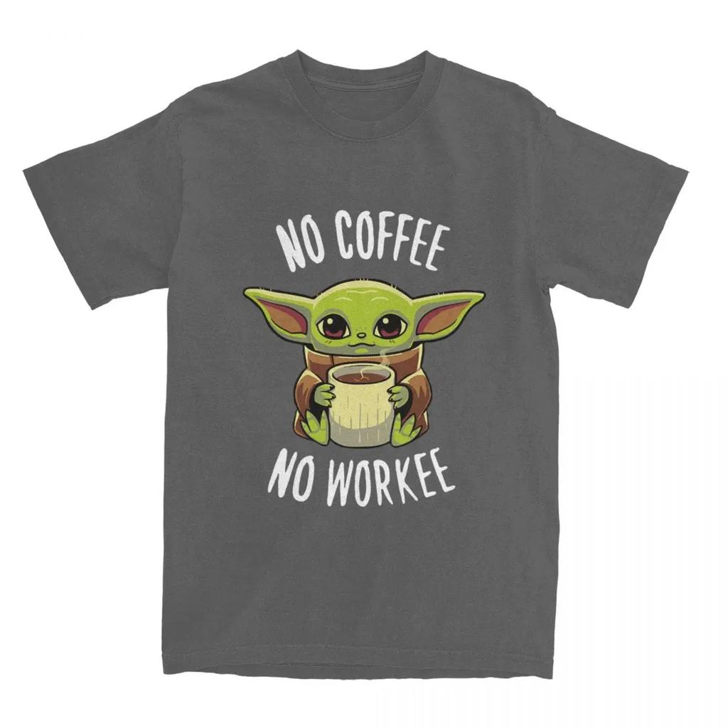 Star Jedi Knight Mandalorian Baby Yoda T-Shirt Fashion Pure Cotton Tees Crew Neck Short Sleeve T Shirt 4XL Clothes Unisex