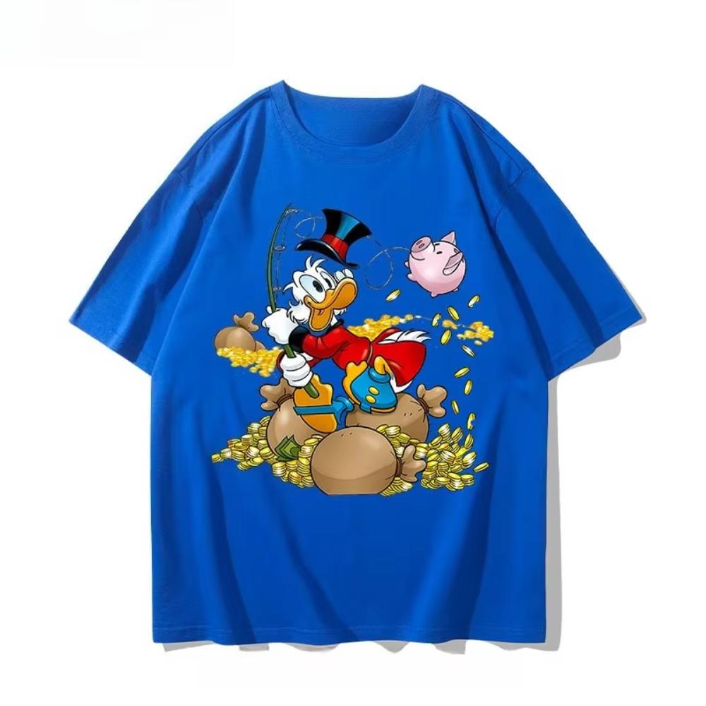 Retro New Summer Men s and Women s Printed Short Sleeves 140