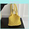 Vintage Inspired Woven Handbag For Women Stylish Summer Commuter Shoulder Bag
