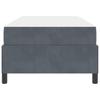 Bed Frame with Mattress Dark Grey 100 x 200 cm Fabric