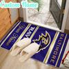 Custom Name football Ravens Logo Rug Office Rug Chair Mat Non Slip Carpet Rugs for Bedrooms Dining Room Living Room Home Decor gifts