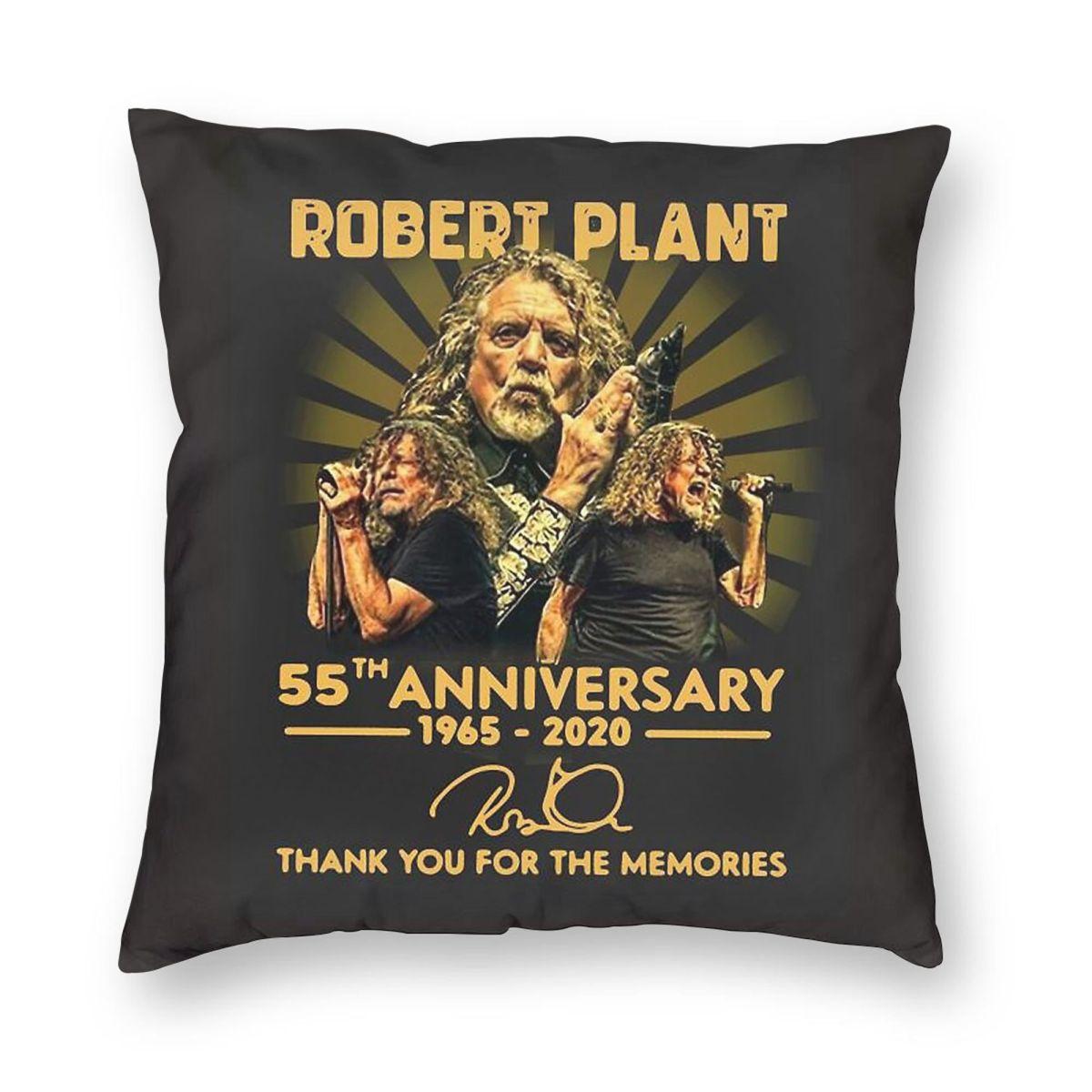 

Robert Plant 55th Anniversary Pillowcase Polyester Linen Velvet Pattern Zip Decor Pillow Case Home Cushion Cover 30cmx30cm