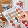 Simple Morandi Polka Dot Stickers In Earth Tones for Journals and Photo Albums