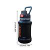 Insulated Stainless Steel Water Bottle Water Bottle For Sports Gym Leakproof Wide Mouth Bottle For Hot Cold Drink With Straw Lid