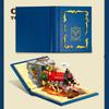 LED Magic Train Construction Blocks Puzzle Playthings Locomotive Station MOC Bricks Books Movie 3D Model Children Adult Birth Date Gifts DIY