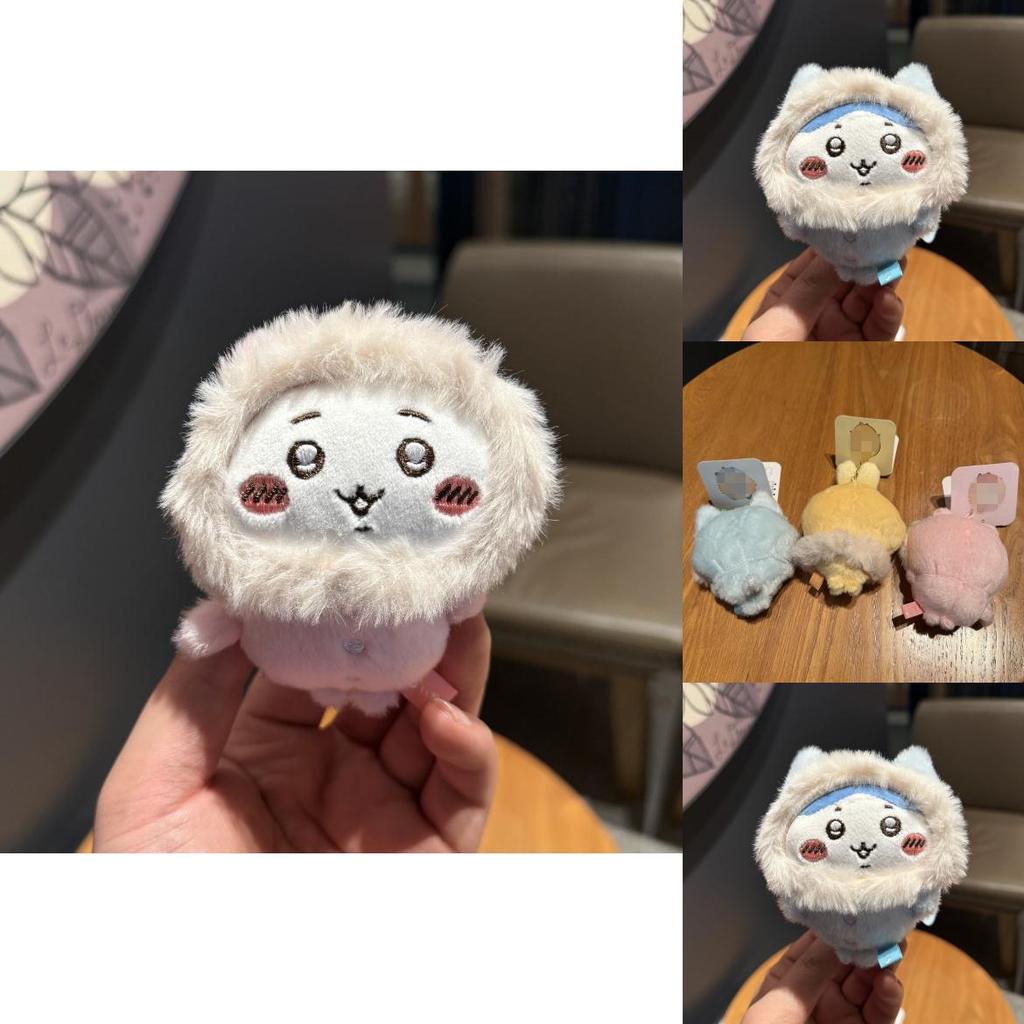 Giy Usaqi Winter Plush Doll With Faux Fur Collar For Kids Room Decor
