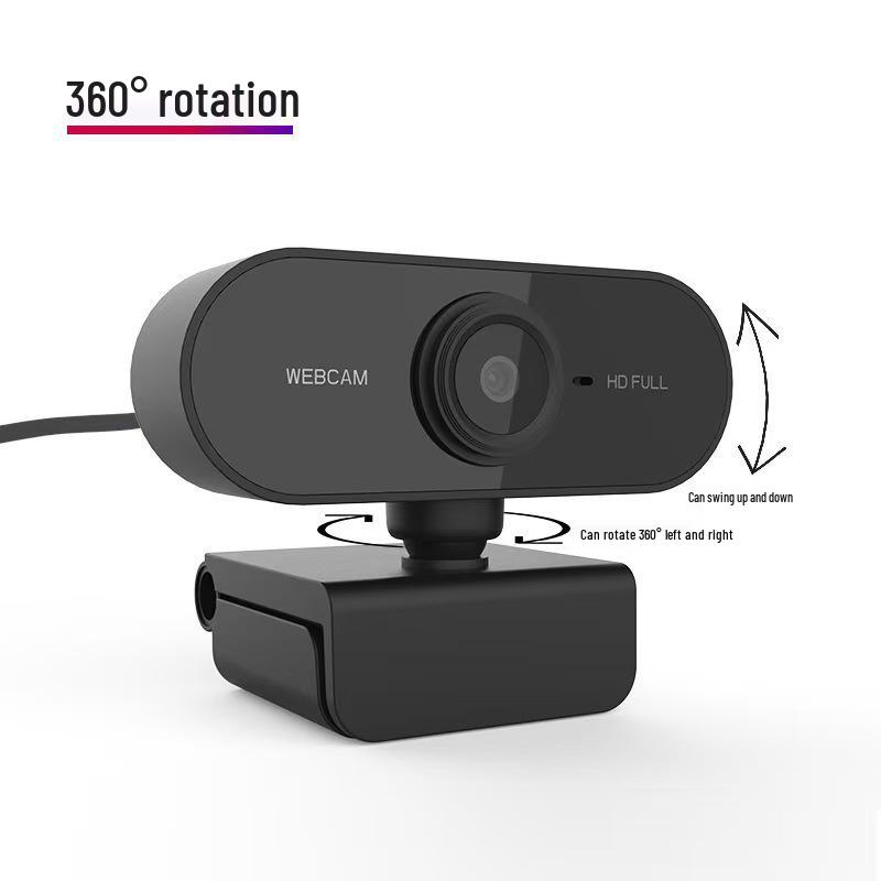 HD 1080p Driver-Free Webcam for Online Classes & Video Conferencing