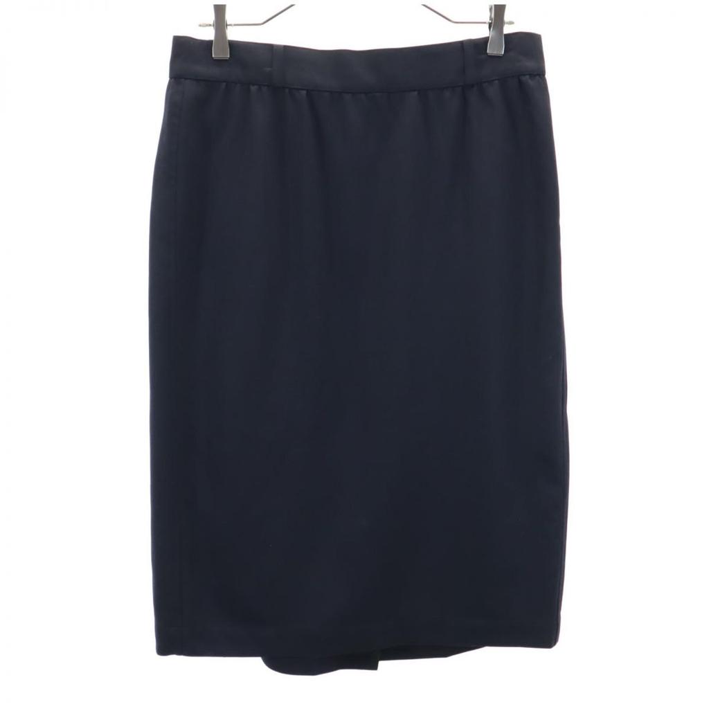 Chloe Made In France Long Length Wrap Skirt Black Series Women Used