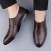Fashion Genuine Leather Shoes Men Black Brown Man Oxfords Shoes Man Designer Business Walking Mens Shoes Fashion British Casual Loafers