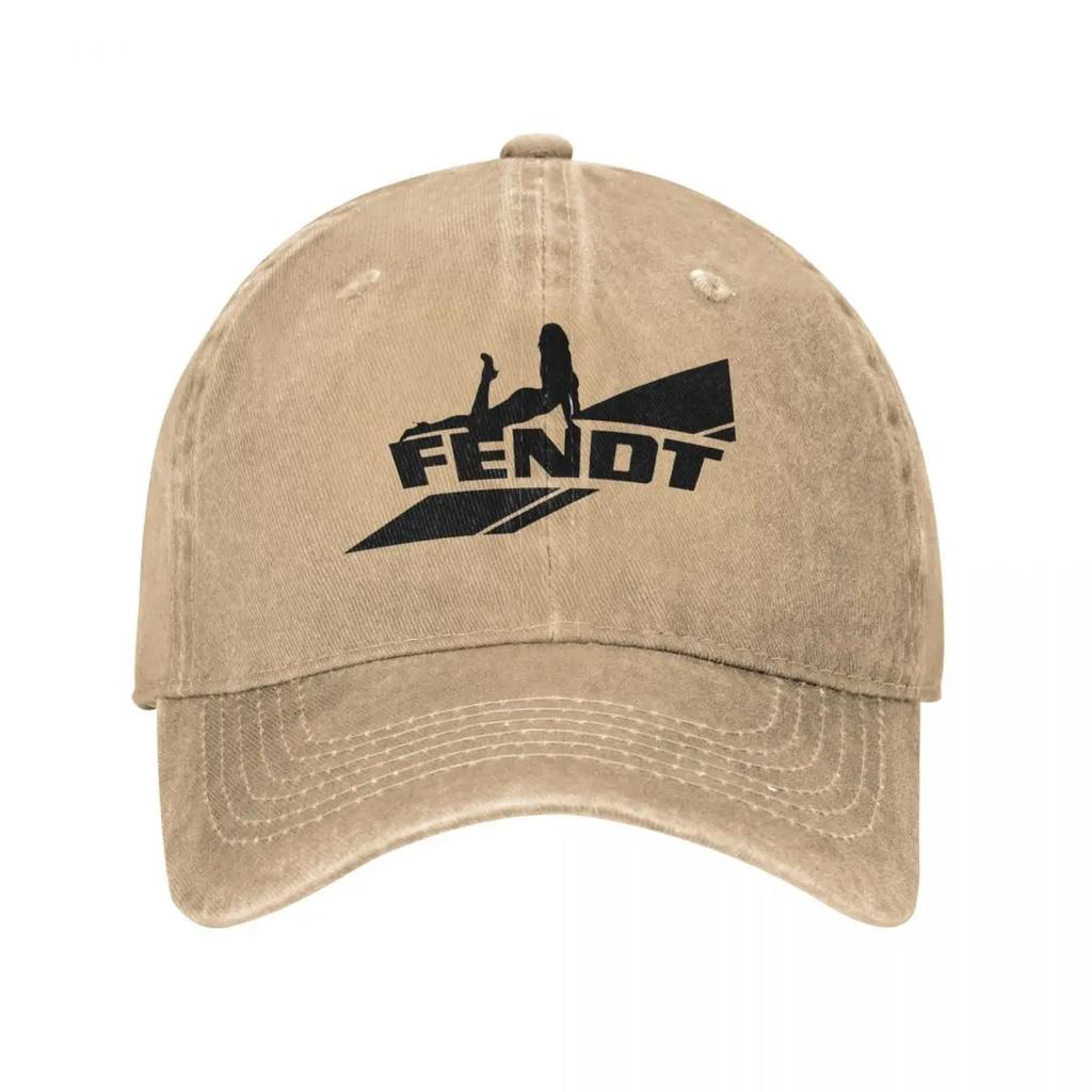 Fendt Tractor Farming Agriculture Men Women Baseball Caps Distressed Denim Hats Cap Vintage Outdoor Summer Headwear