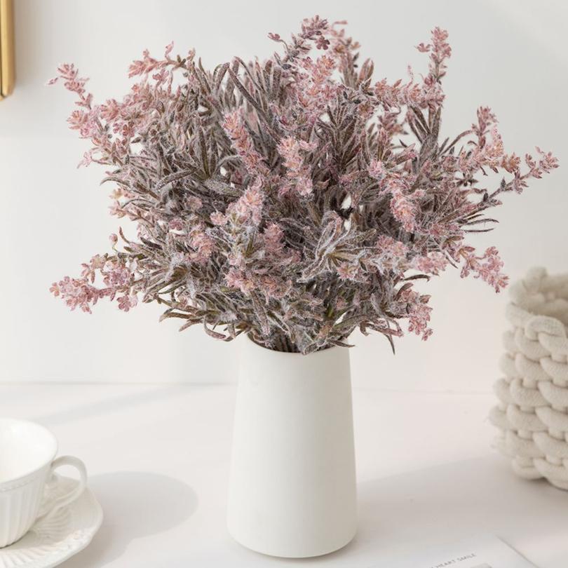 Artificial Flowers Plants Plush Lavender Bouquets Home Vases Gardens DIY Gifts Flower Garland Materials Wedding Bridal Bouquets