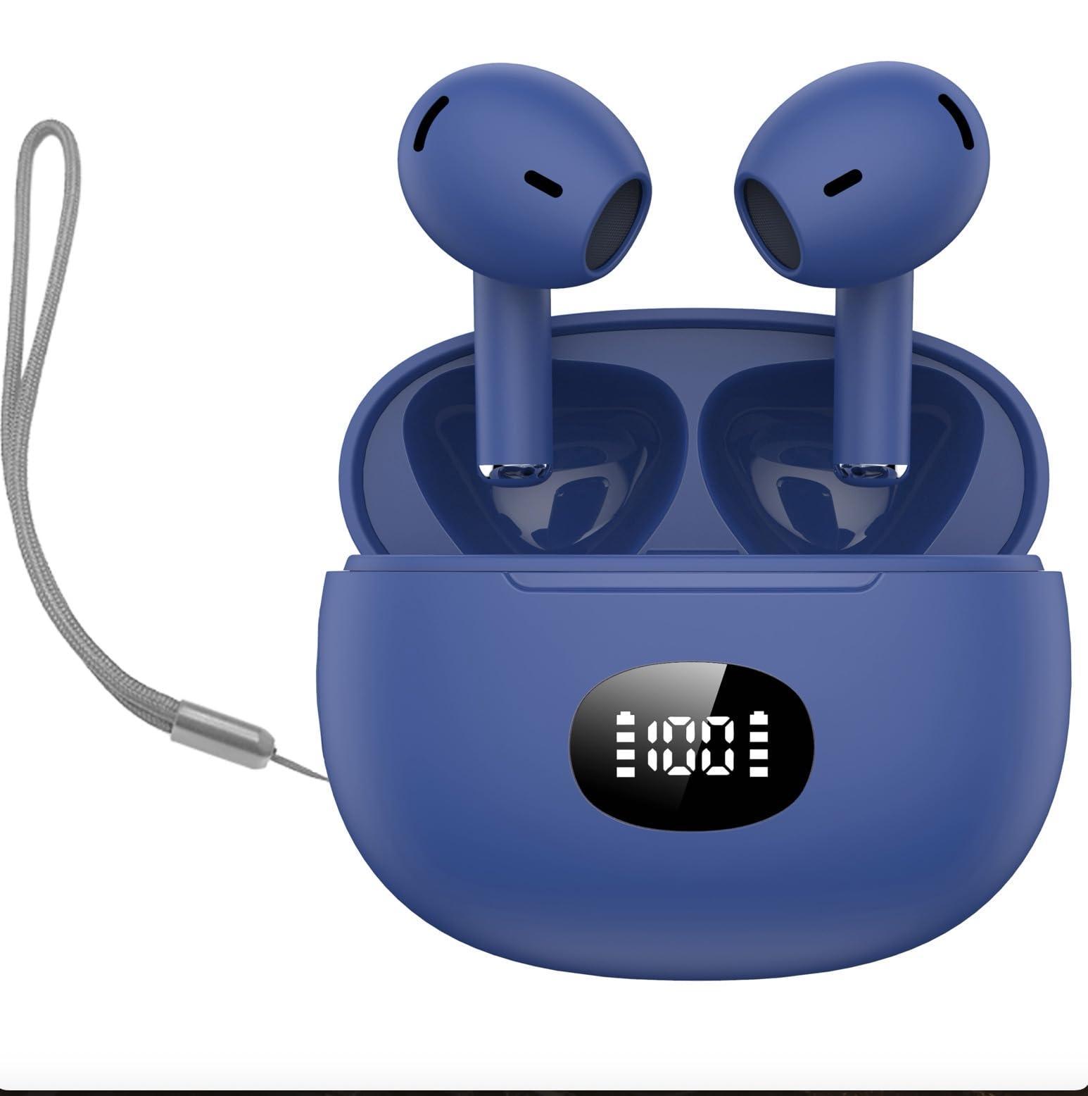 

Бездротові навушники Bluetooth, 2025 Bluetooth 5.4+EDR, Автоматичне сполучення, Миттєве підключення, Дзвінки hands-free, Вбудований мікрофон, Сенсорне керування,