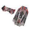 RC Car Shell and Tail Wing Set Remote Control Car Body Shell Replacement for WLTOYS 124010 1/12