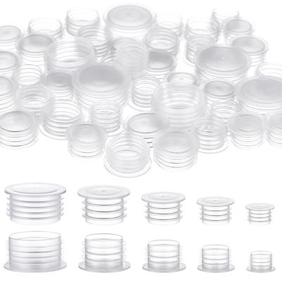 100 Peças Rolhas para Saleiro e Pimenteiro 1/2 Polegada, 9/16 Polegada, 5/8 Polegada, 11/16 Polegada e 7/8 Polegada Plástico Rolha para Saleiro Repla