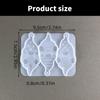 3 Cavity Fun Pendant Molds Keychain Jewelry Mould Gnome Shape Silicone Keyrings Moulds with Hole for Hand-Making Pendant