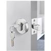 Copper Door Lock Cylinder Chrome Metal Deadbolt Single Cylinder Bolt for Home Door Gate
