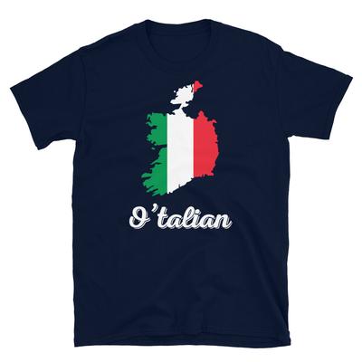 Funny Saint Patrick's Day Italy Irish O'talian Short-Sleeve Unisex T-Shirt