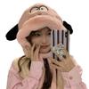 Winter Hat Female Fashion Cute Puppy Ear Hat Female Thickened Warm Riding Cartoon Plush Hat