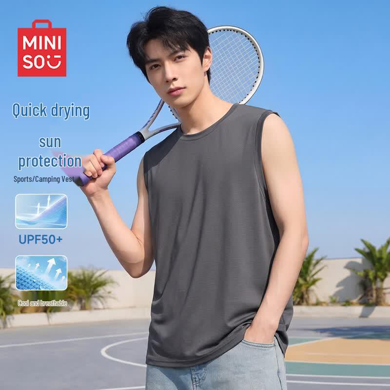 MINISO Men s Clean-Fit Mesh Tank Top 4XL