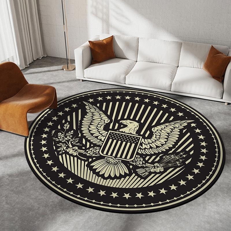  Disney Captain America Circular Mat Living Room Sofa Carpet Tea Table Bedroom Bedside Enter Door Rug Fashion Home Dcor