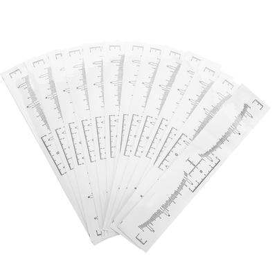 50pcs Disposable Eyebrow Ruler Sticker Eyebrow Shaping Tools for Makeup Measurement