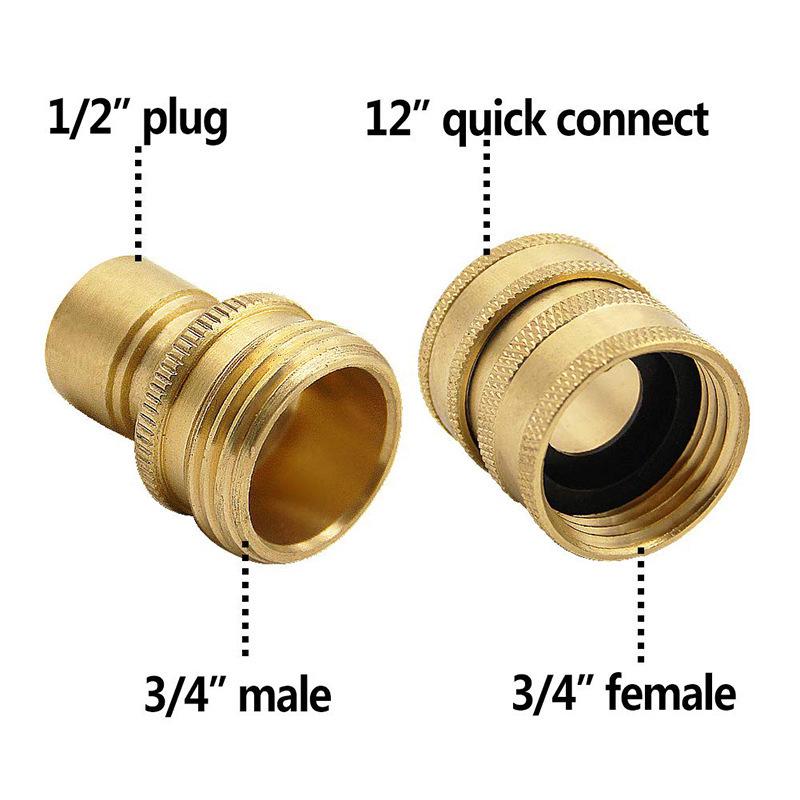 Cross-Border High-Pressure Washer Quick Disconnect Kit: 3/8 Quick Connect, M22 Water Gun Hose Connector, Explosion-Proof.
