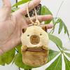Adorable Panda And Capybara Earphone Case Keychain Plush With Coin Purse And Toy
