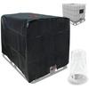 IBC Container Black Foil Cover Sun Protective Hood for Rain Water Tank 1000L