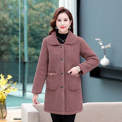 Women's Winter Medium-length Plus Size Jacket Slim Short Section Solid Color Warm Coat