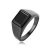 2026 Jewelry, Stylish and Simple European and American Personality Black Gemstone Men's Jewelry Exquisite Accessories Gift Ring
