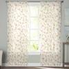 Rural Retro Rose Flowers Sheer Curtains for Kids Bedroom Living Room Voile Window Curtains Tulle Drapes