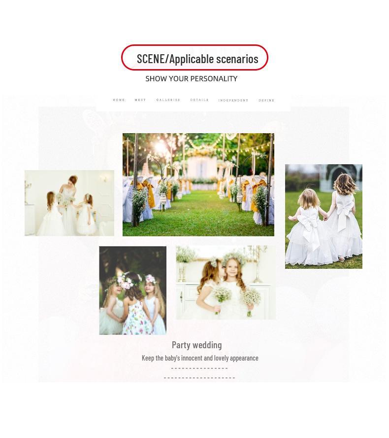 Girls' Puffy Princess Dress: Summer Flower Girl Gown for Weddings, Birthdays, and Performances