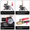 5L Oil Change Pump Fuel Filling Car Brake Bleeder Brake Fluid Refueling High Pressure Gauge 1/4" Adapter Pneumatic Oil Pump Tool