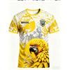 Brasiliansk fodbold fan art grafik herre T-shirt, fodboldtrøje, udendørs sport og fitness, afslappet modeBørnegaver