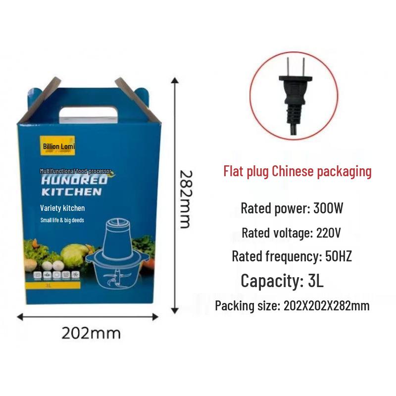 Stainless Steel Multifunctional Blender & Meat Grinder with Large Capacity