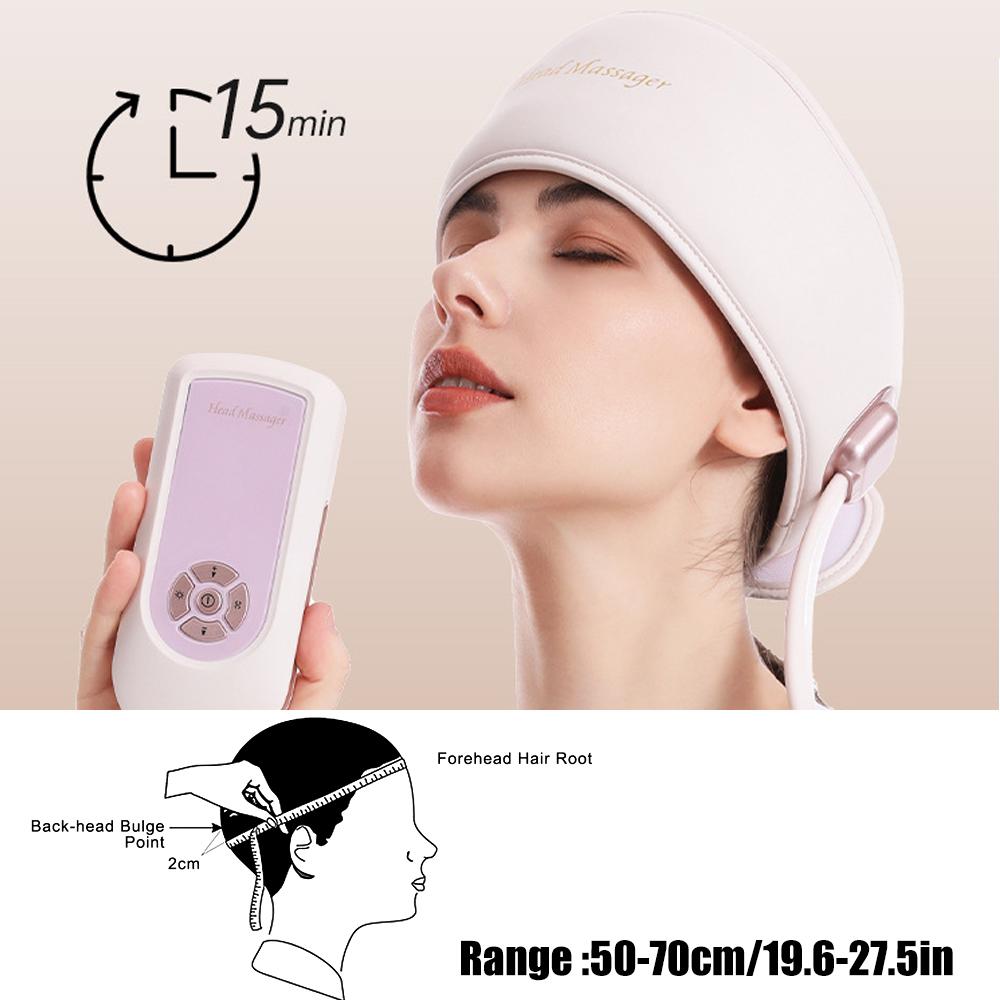 1set Head Massager Scalp,Rechargeable Massager Airbag for Head,Electric Percussion with Portable Design for Deep Relaxation